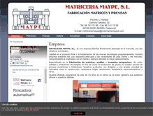 Tablet Screenshot of matriceriamaype.com